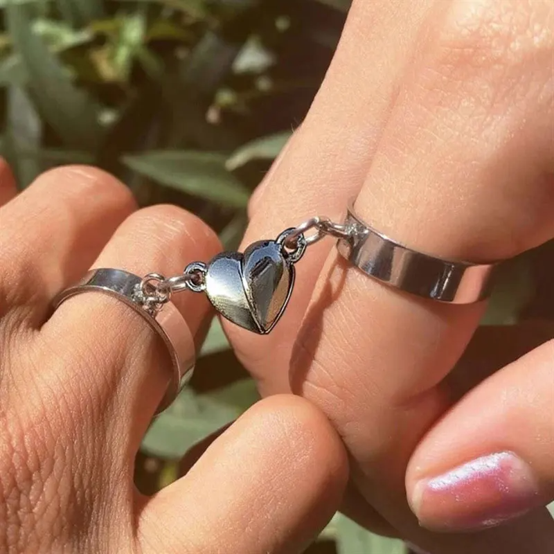 LYNN & CO | DuoHartje™ - Verbonden Ring Set