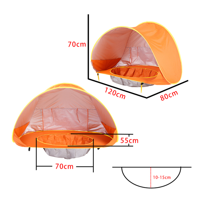 StrandPret™ - Kinder Pop-up Strandtent