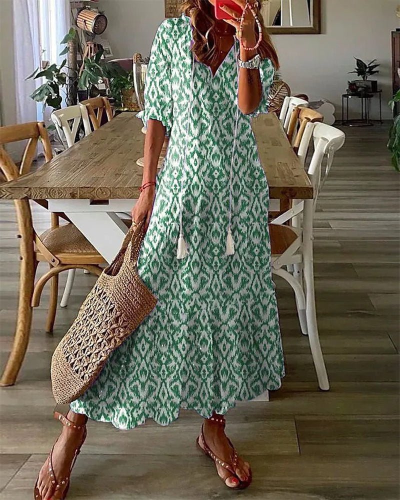 Solara A-line Midi Dress