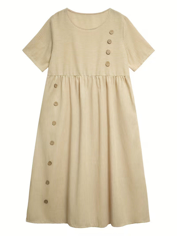 Myrren™ | Round-neck Striped Dress