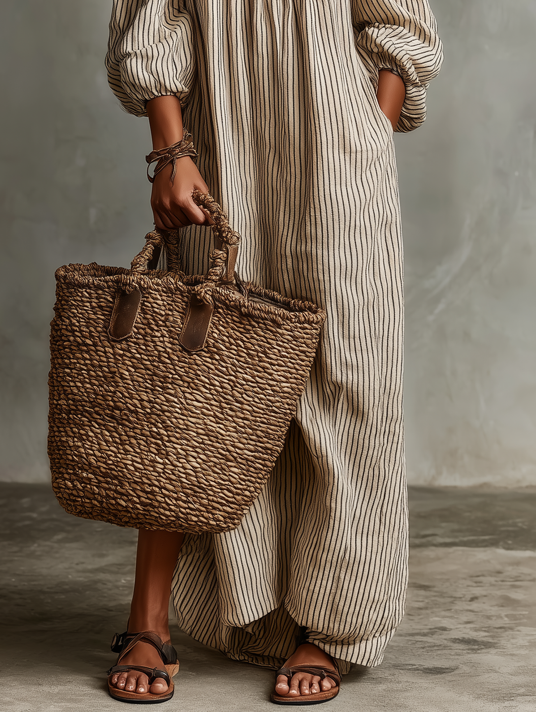 Elena | Flowing maxi dress with off-the-shoulder neckline