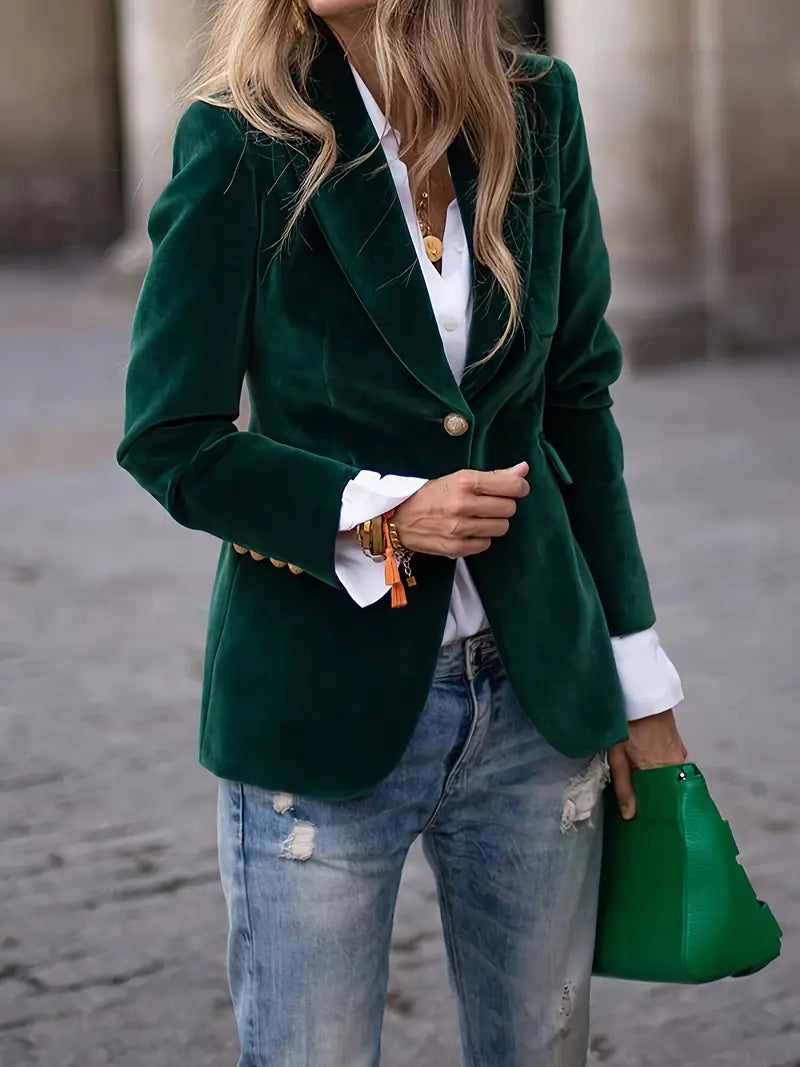 Florina™ | Classic Velvet Blazer