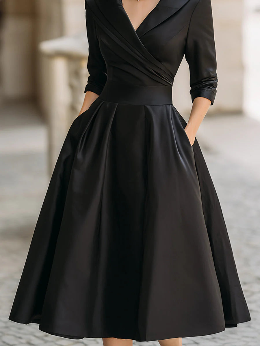 Ceryn™ | Satin Midi Dress