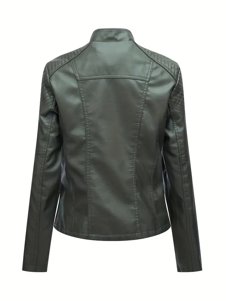 Branna™ | Zippered Biker Jacket