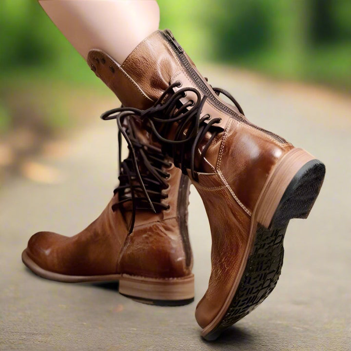 Lillian™ | Dames Vintage Veterschoenen