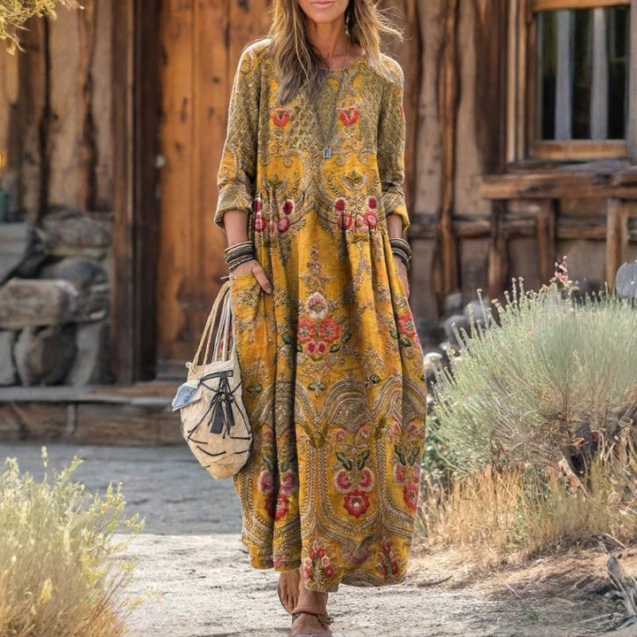 Zaria | Vintage-Inspired Long Sleeve Casual Dress