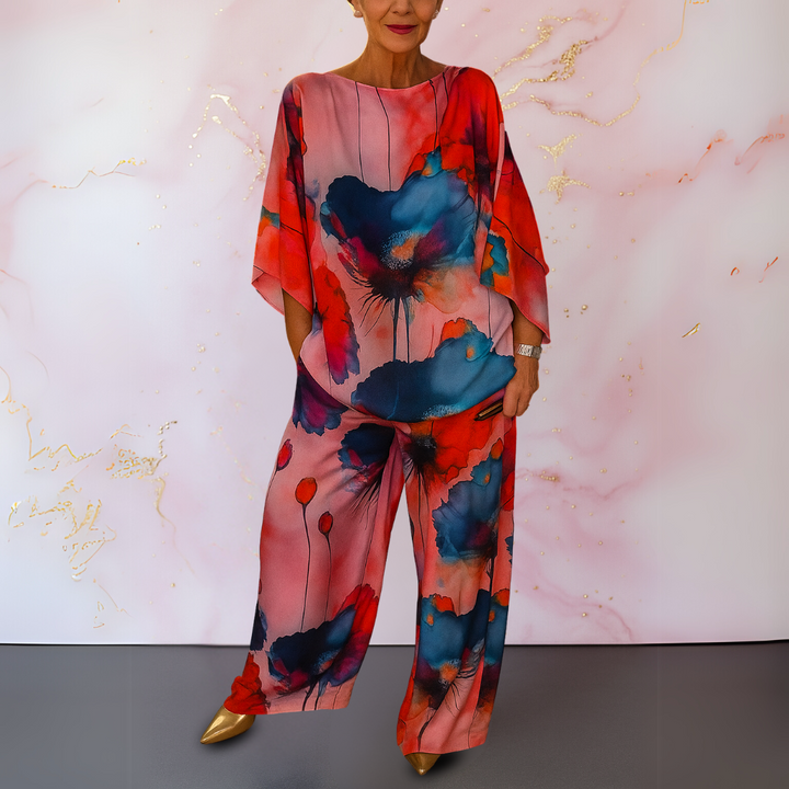 Maelora™ | Two-piece satin set for women