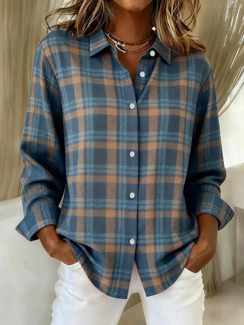 Arvelyn™ | Casual Check Knit Cardigan
