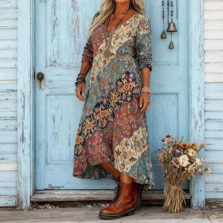 Meadow | Vintage-Inspired Long Sleeve Casual Dress