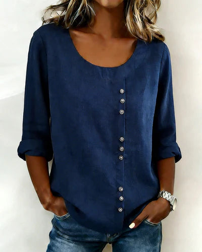 Corlisse™ | Elegant Buttoned Blouse