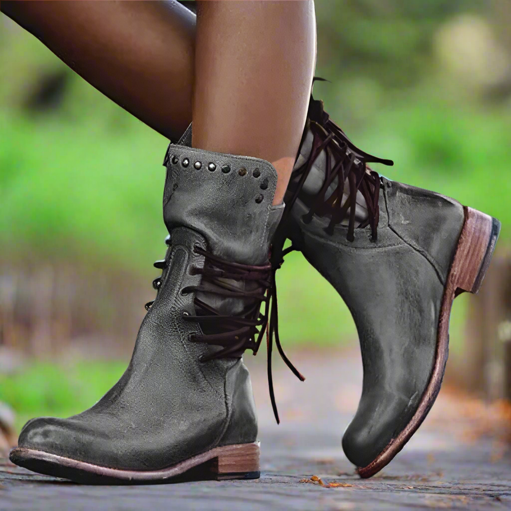 Lillian™ | Dames Vintage Veterschoenen