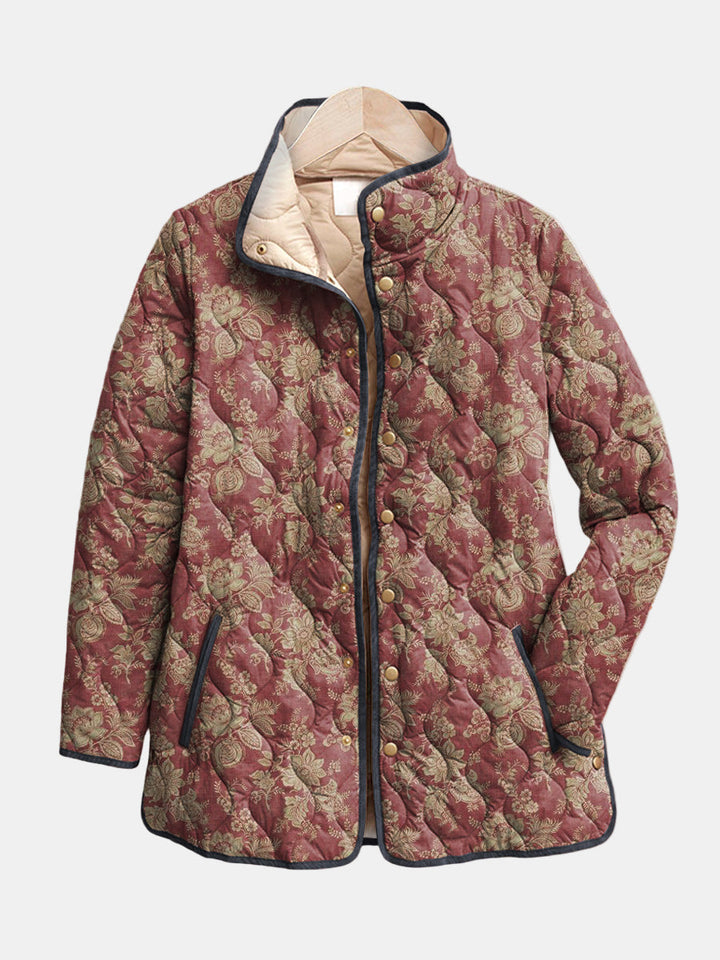 Corinne | Retro Floral Print Jacket