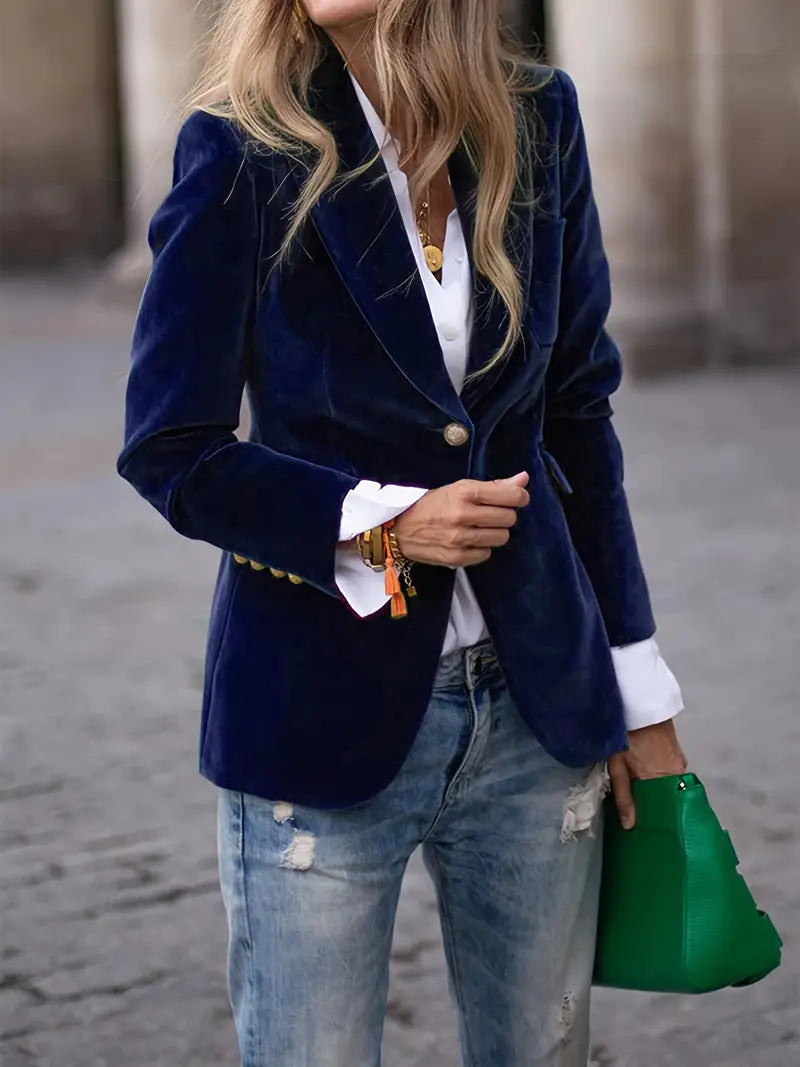 Florina™ | Classic Velvet Blazer