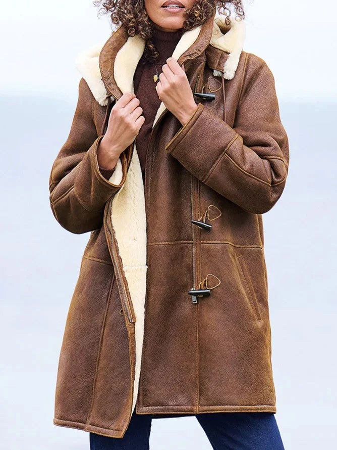 Ellorae™ | Shearling Toggle Coat