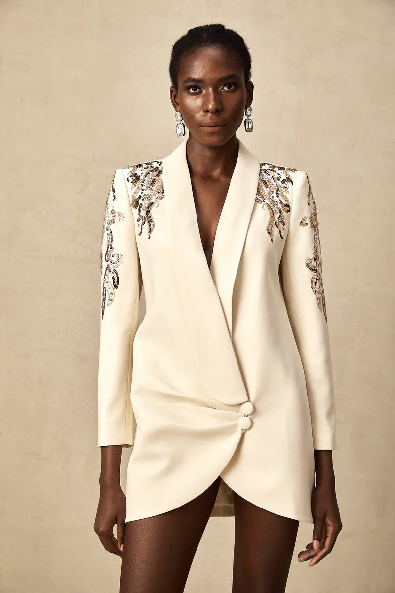 Lissaya™ | Sequined blazer dress