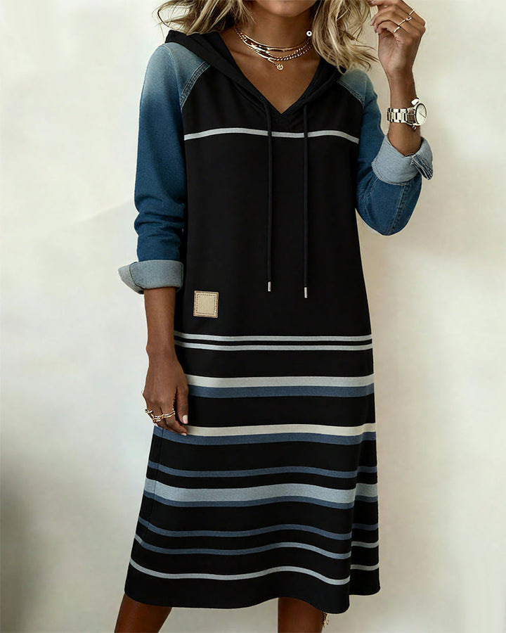 Camila™ | Striped Hooded Dress