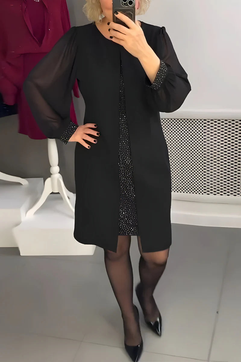 Celavyn™ | Stylish Sheer Sleeved Dress