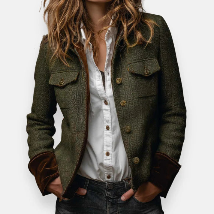 Florenne™ |  Tailored Button Front Jacket