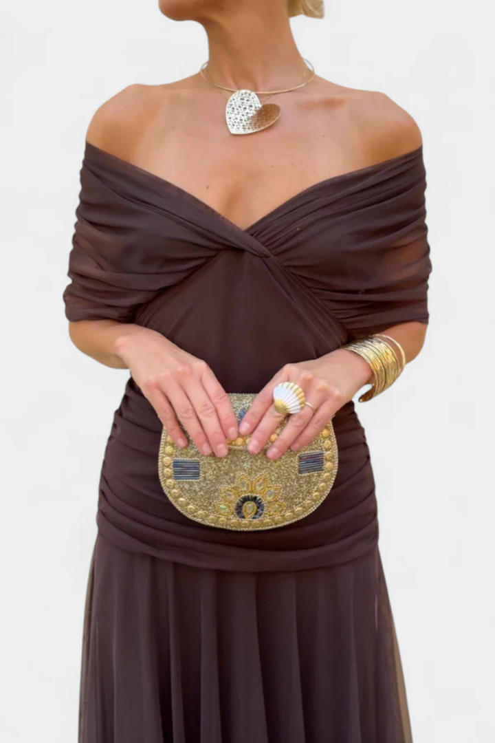 Sorelyn™ | Elegant V-Neck Flowing Dress