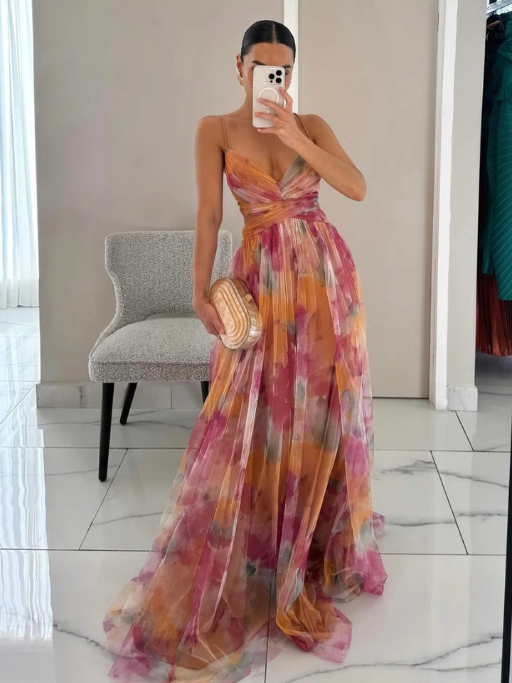 Wendy™ | Floral Elegance Maxi Dress