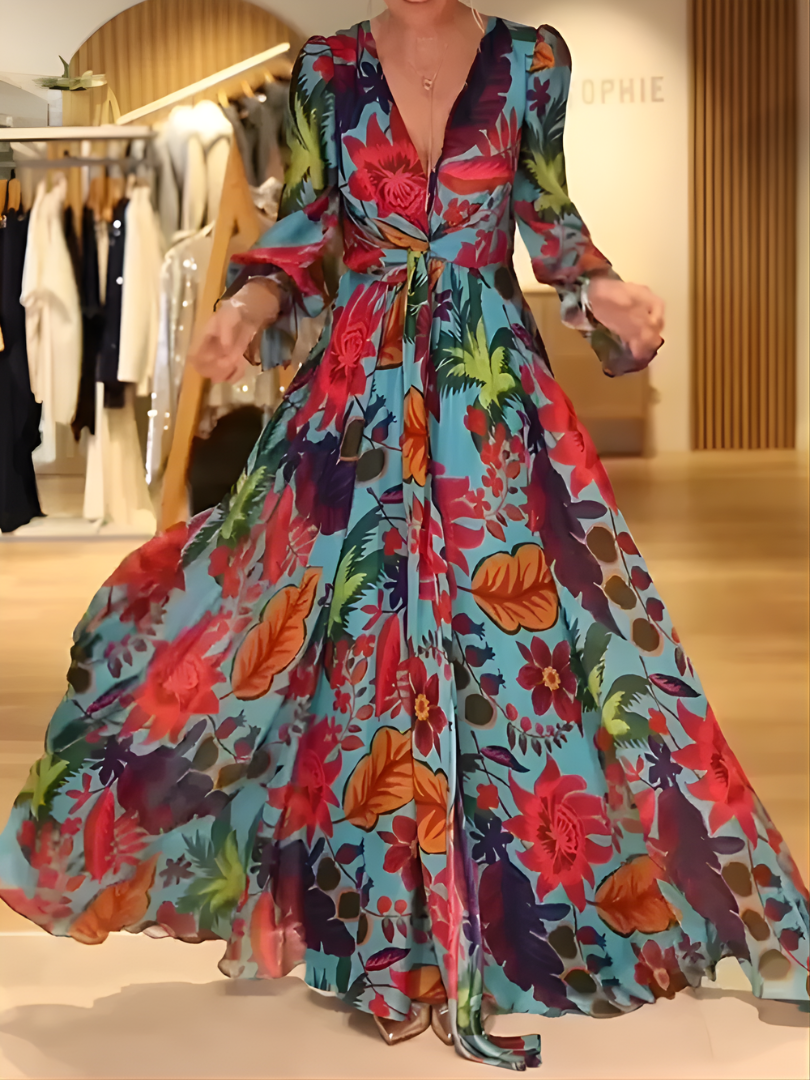 Saelene™ | V-neck Maxi Dress