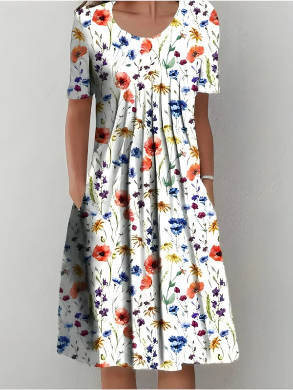 Rynessa™ | Elegant Floral Print Dress