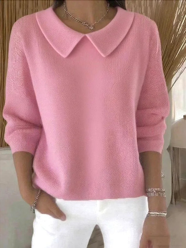 Danika™ | Soft Collar Knit Sweater