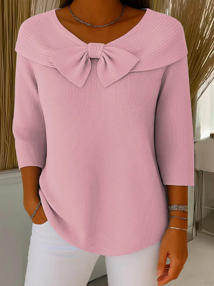 Zoye™ | Knitted Bow Top