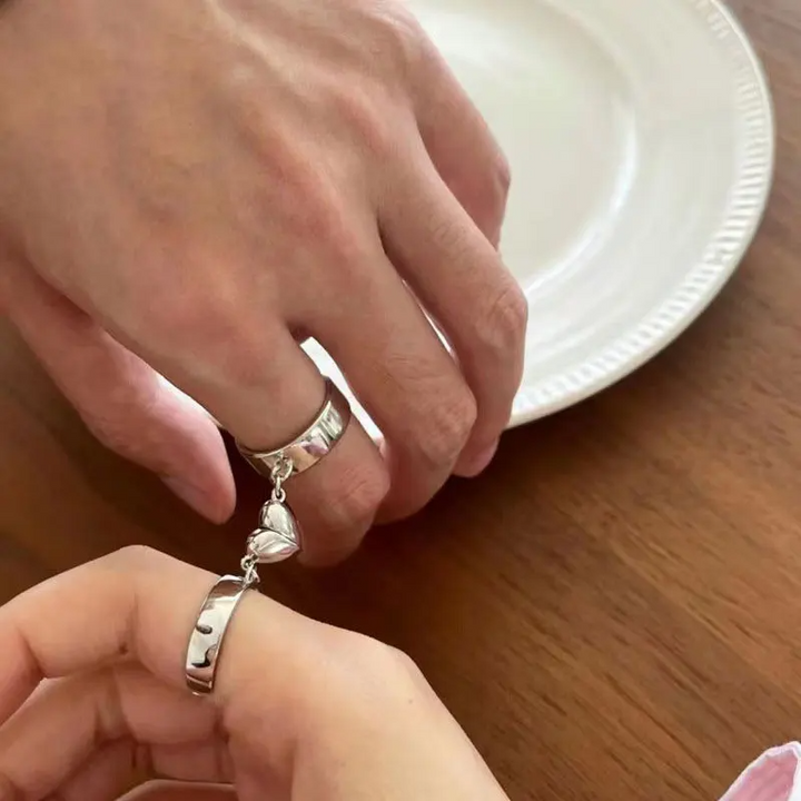 LYNN & CO | DuoHartje™ - Verbonden Ring Set