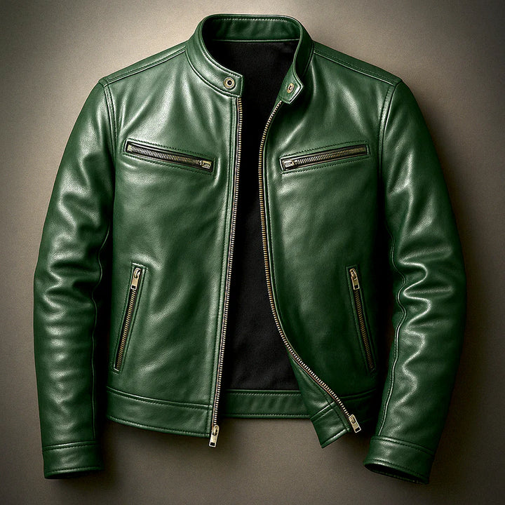 Jorvick™ | Classic Leather Biker Jacket