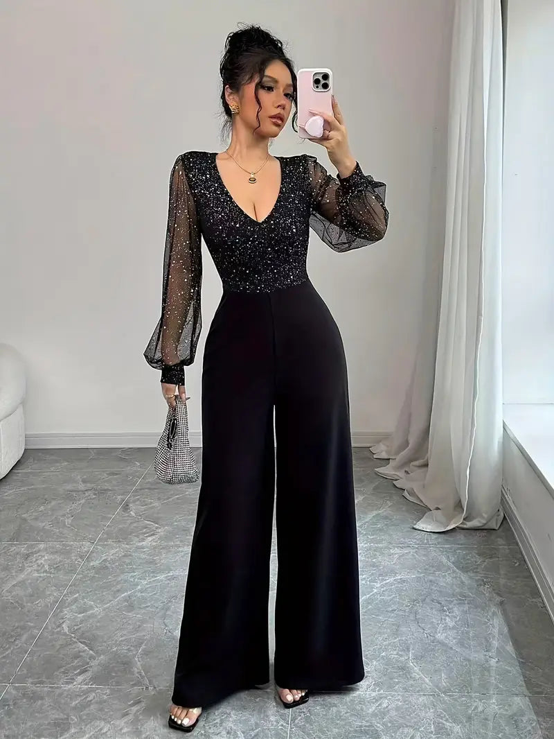 Fresia™ | Elegant V-Neck Jumpsuit