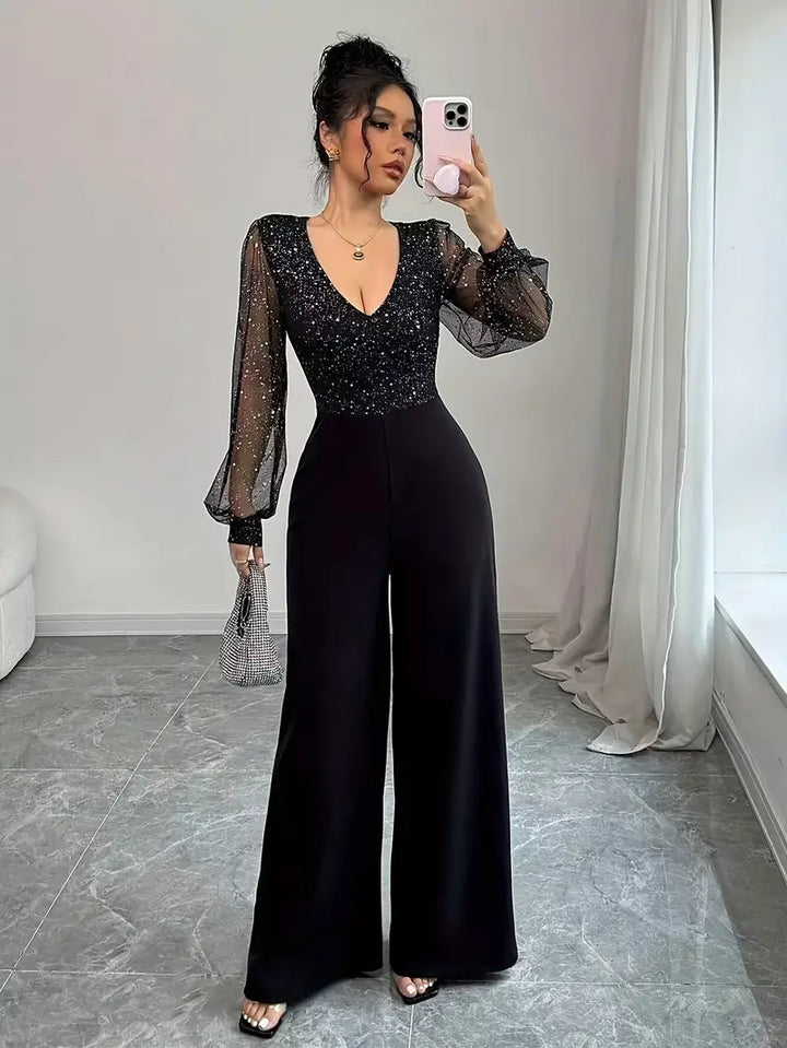Fresia™ | Elegant V-Neck Jumpsuit