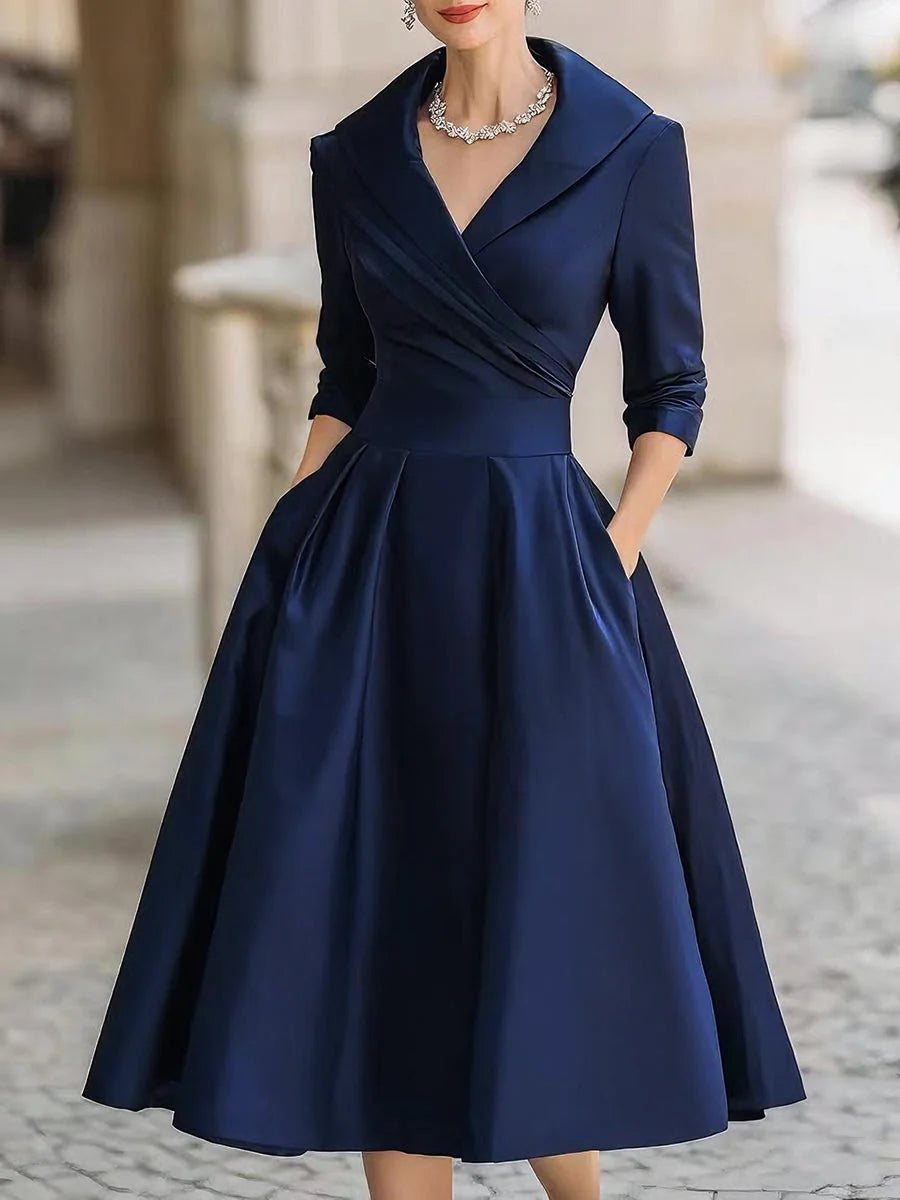 Ceryn™ | Satin Midi Dress