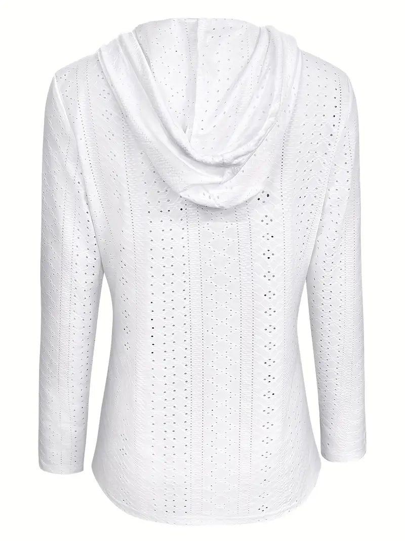 Wendela™ | Button Eyelet Hoodie