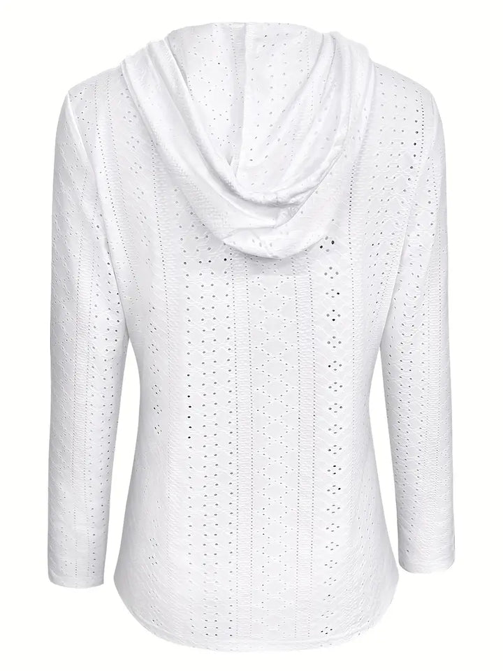Wendela™ | Button Eyelet Hoodie