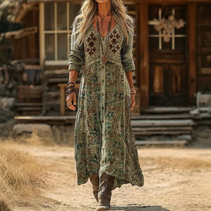Esmee | Vintage-Inspired Long Sleeve Casual Dress
