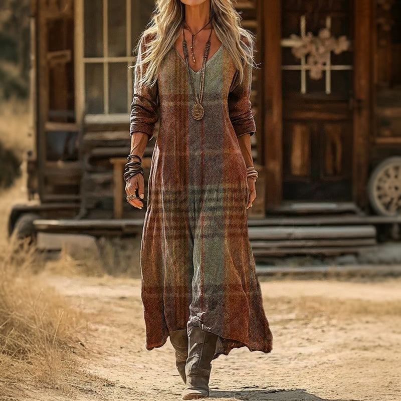 Rosalie | Vintage-Inspired Long Sleeve Casual Dress