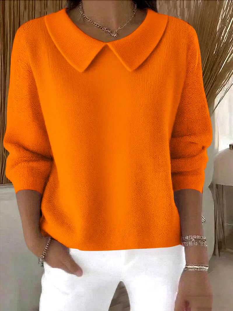 Danika™ | Soft Collar Knit Sweater