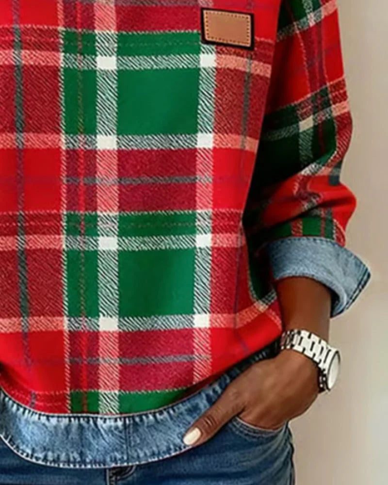 Susan™ | Denim Crew-neck Sweater
