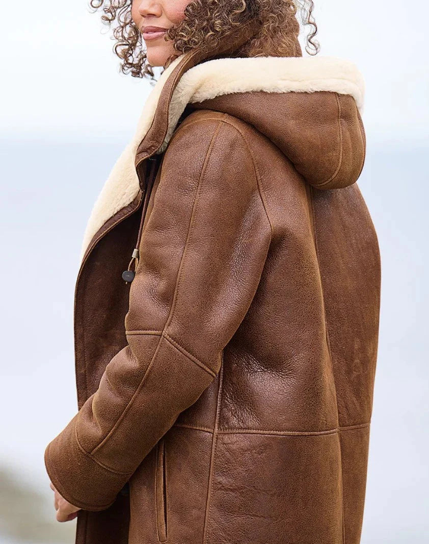 Ellorae™ | Shearling Toggle Coat