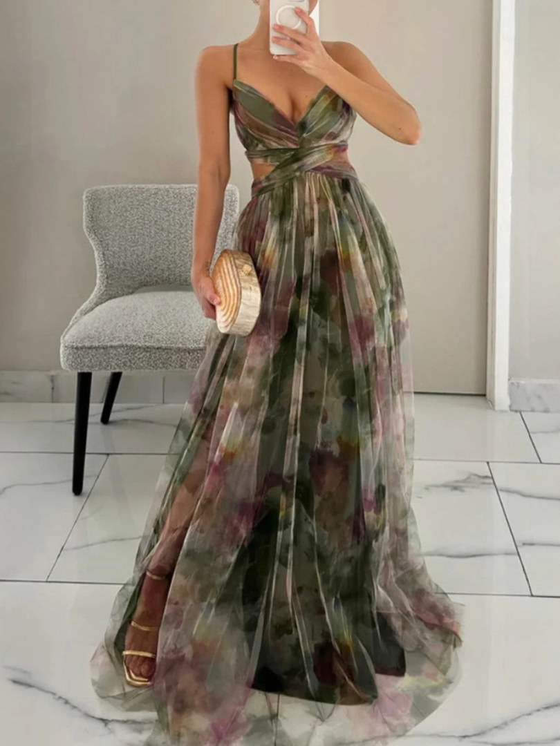 Wendy™ | Floral Elegance Maxi Dress
