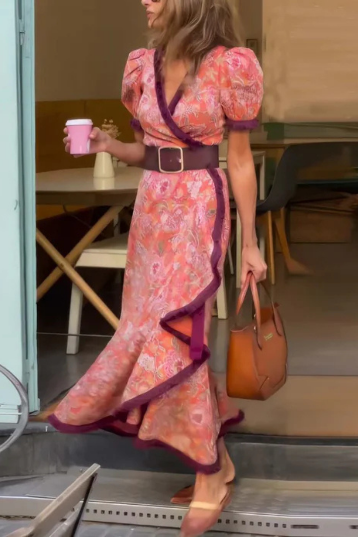 Halyra™ | Short Sleeved Maxi Dress