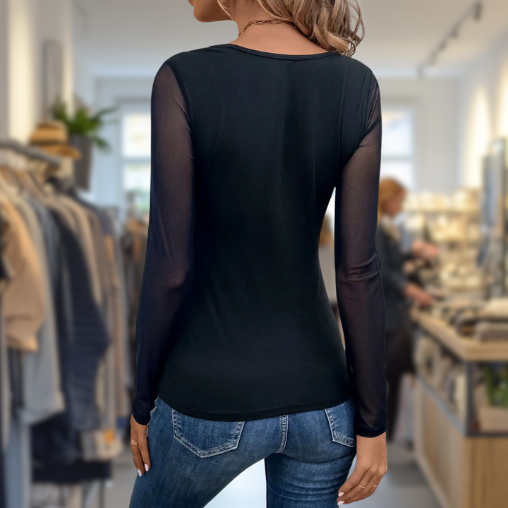Siena™ | Elegante gebreide top met rits