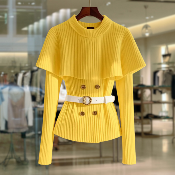 Rosalind™ | Slim-Fit Cape Trui