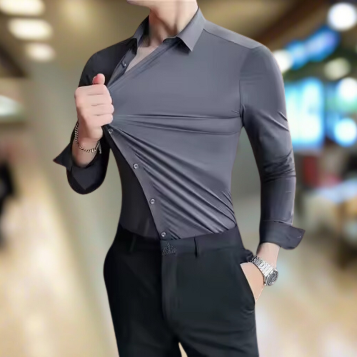 MaxFit™ | Plus-maat shirt met lange mouwen