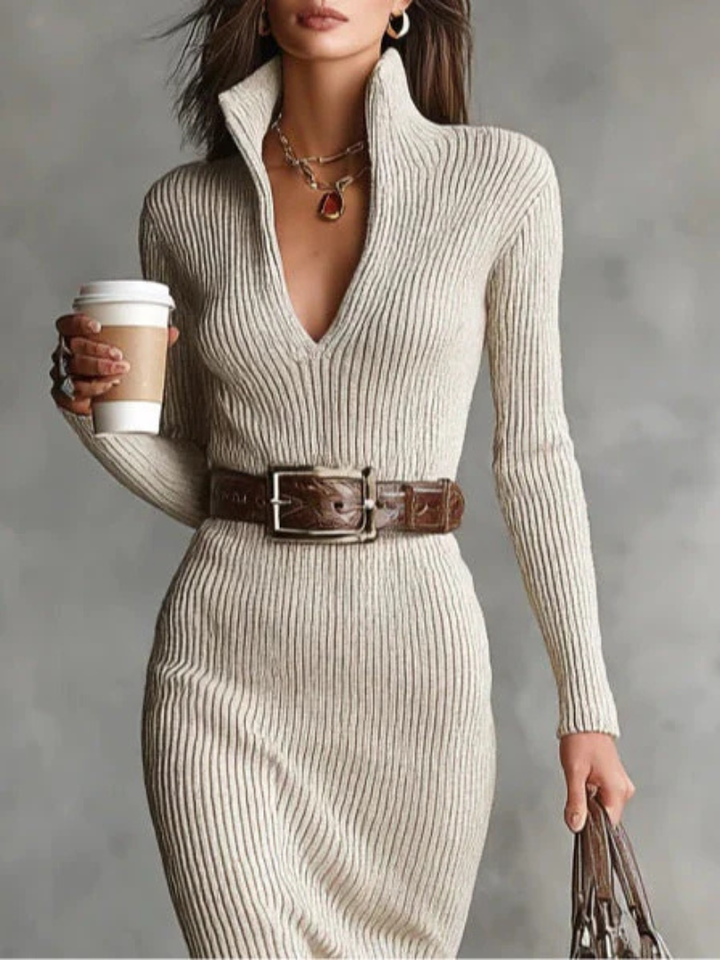 Ammina™ | Ribbed Knit Dress