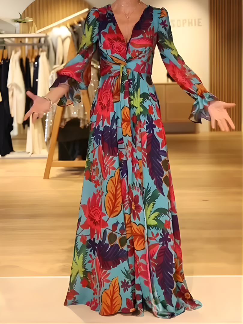Saelene™ | V-neck Maxi Dress