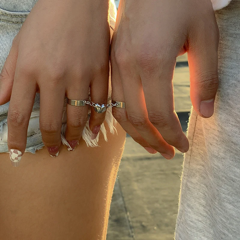 LYNN & CO | DuoHartje™ - Verbonden Ring Set