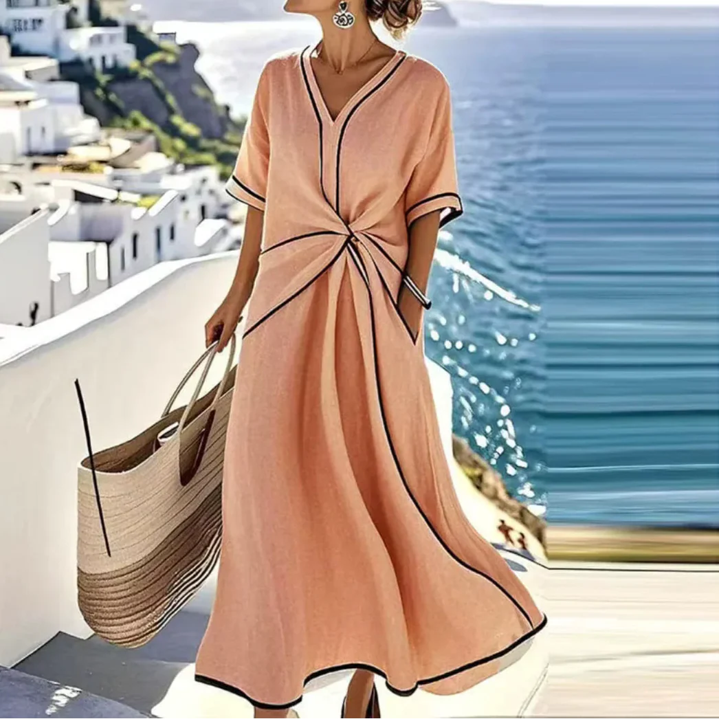 Moria™ - Elegant dress with a flattering waist and festive chic