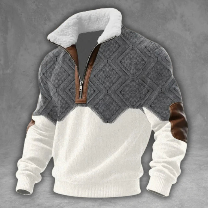 Laurence™ | Stylish Collar Half-Zip Sweater